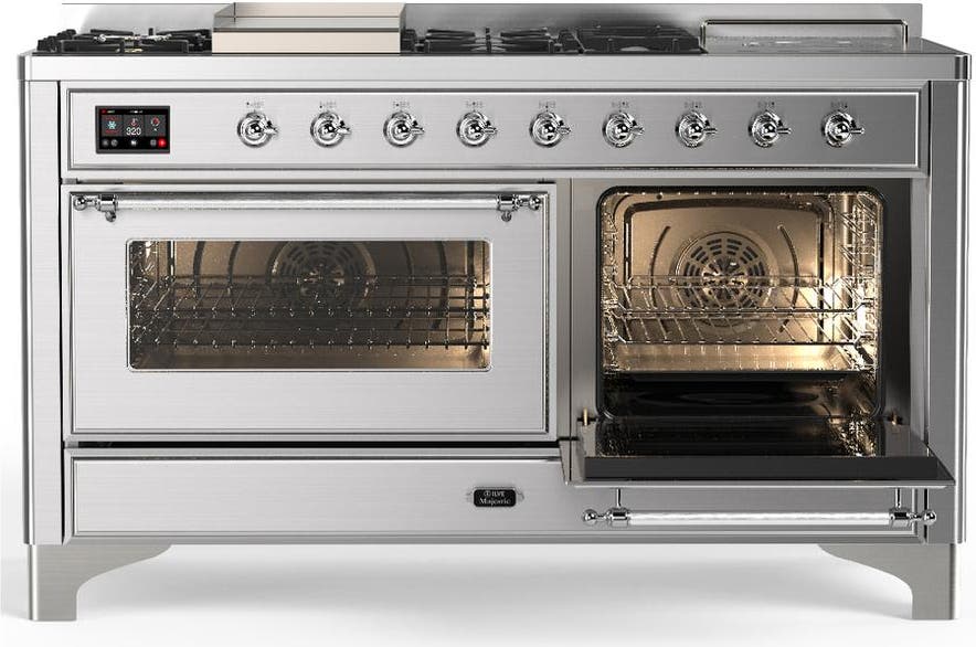 Ilve UM60FSNR3SSCLP Stainless Steel Chrome Trim, Liquid Propane