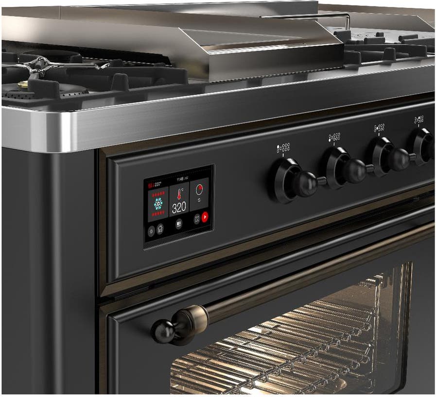 Ilve UM60FSNR3MGBLP Matte Graphite Burnished Trim, Liquid Propane