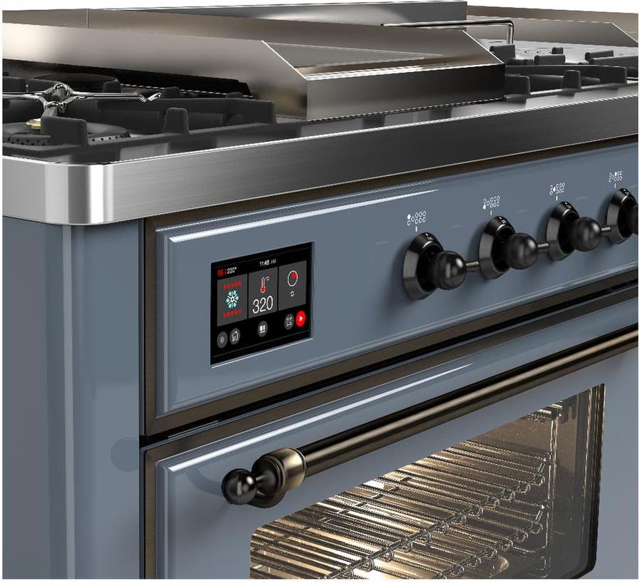 Ilve UM60FSNR3BGBLP Blue Grey Burnished Trim, Liquid Propane