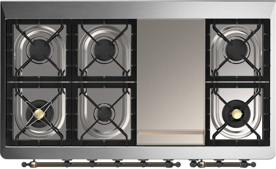 Ilve UM48FNR3MBBLP Matte Blue With Burnished Trim, Liquid Propane