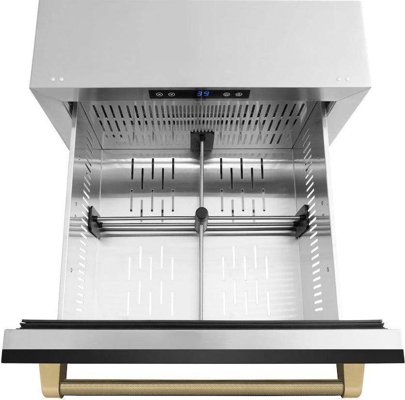 Zline RDSOZBS24KCB Black Stainless Steel Doors And Champagne Bronze H...