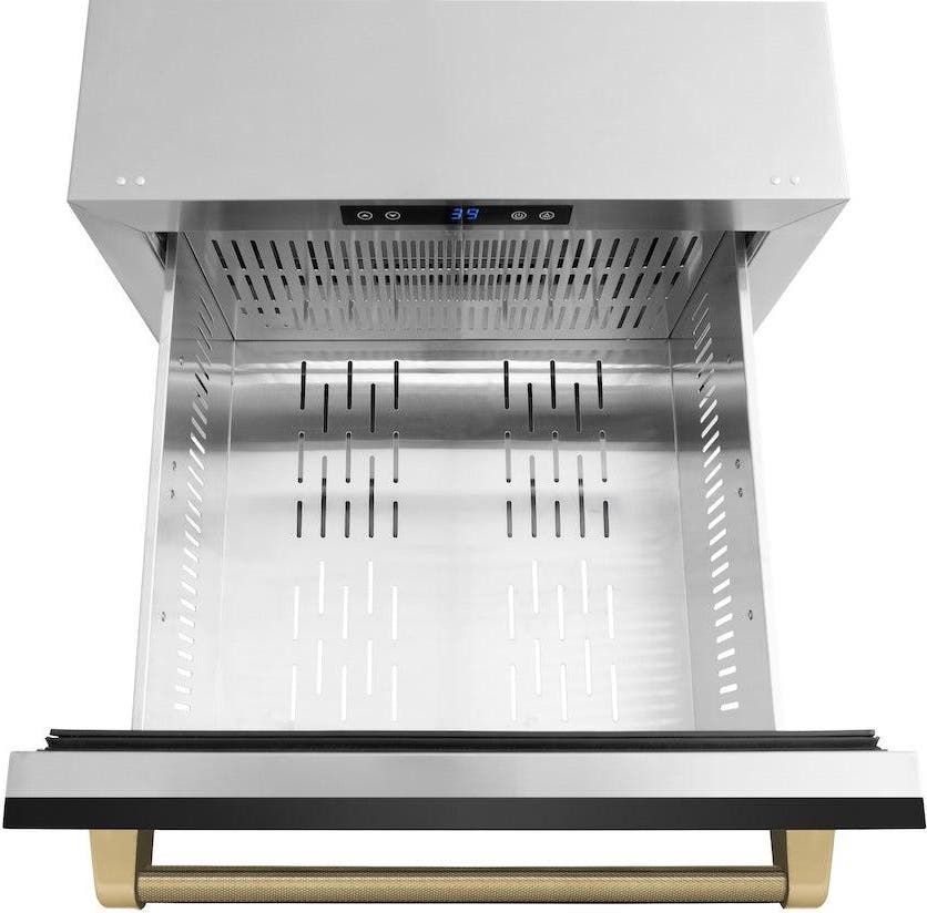 Zline RDSOZBS24KCB Black Stainless Steel Doors And Champagne Bronze H...