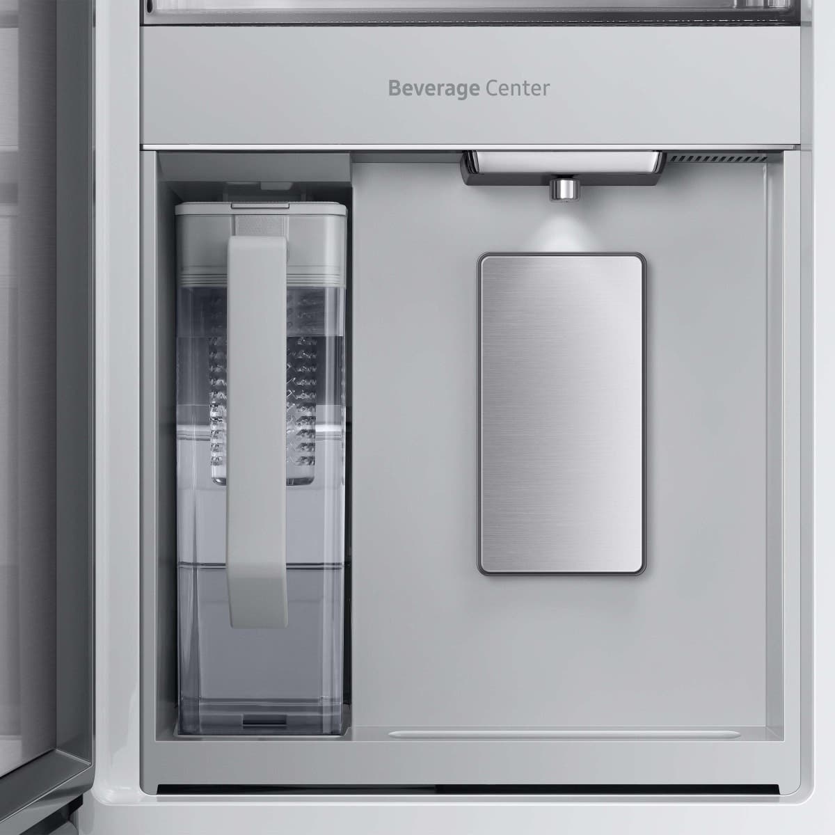 Samsung RF23BB8900AW Bespoke Panel-Ready with White Glass Family Hub™ P...