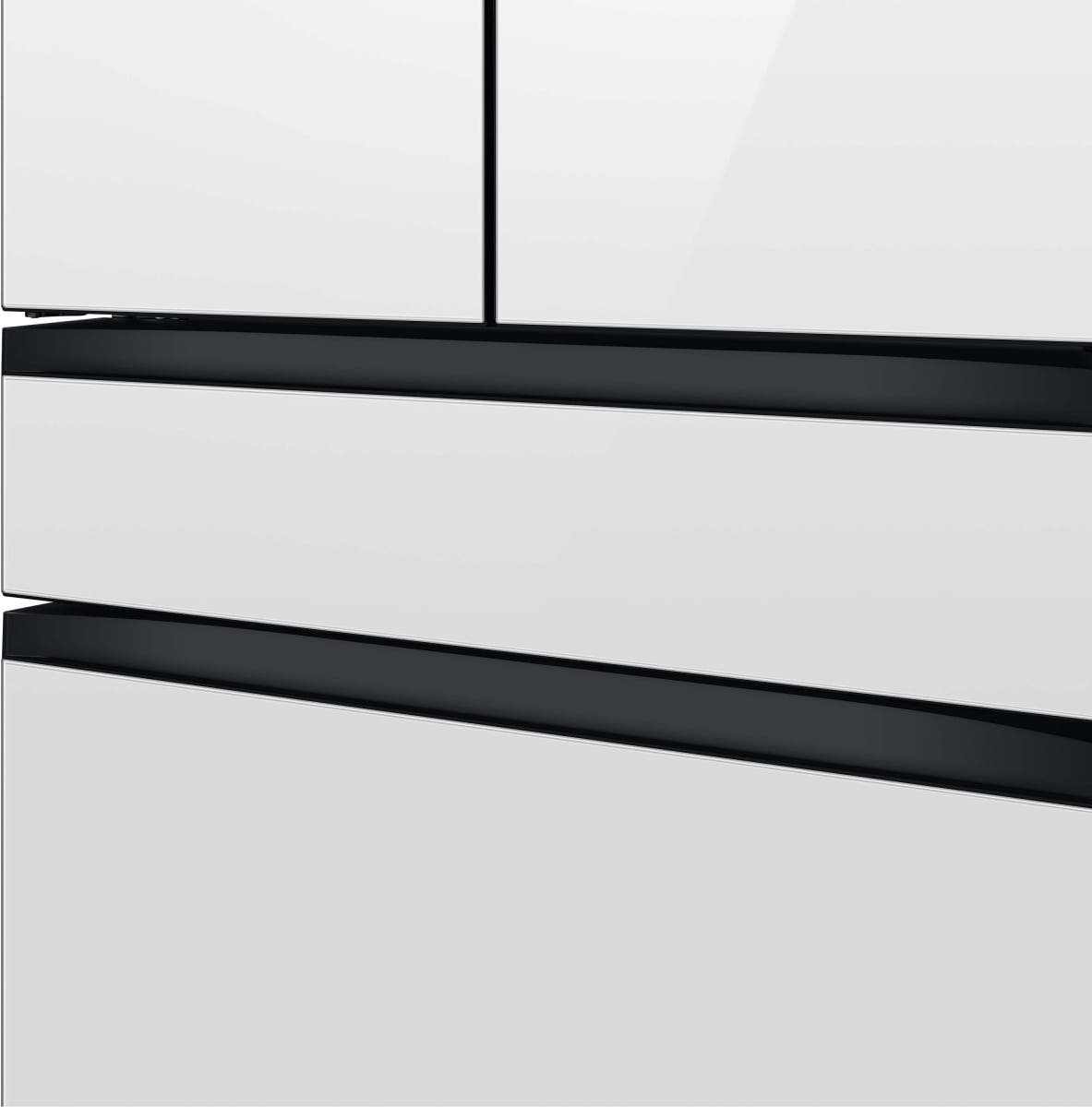 Samsung RF23BB8900AW Bespoke Panel-Ready with White Glass Family Hub™ P...