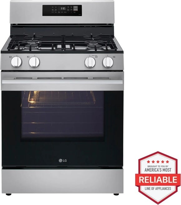 LG50型 LG LRGN6321Y 30 Inch Freestanding 6.3 Cu. Ft. Gas Range Stainless