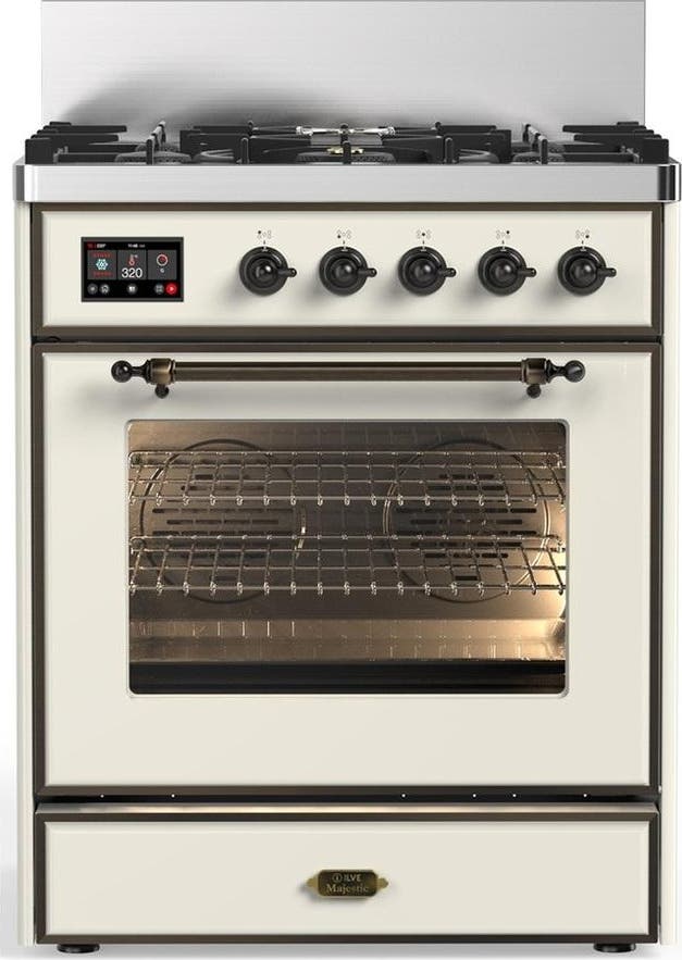 Antique White With Burnished Trim, Liquid Propane