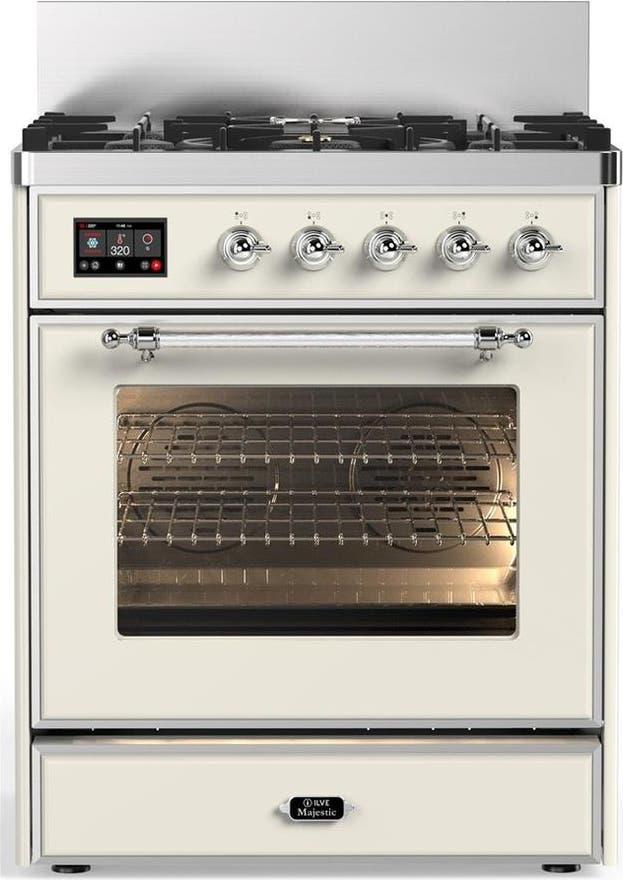 Antique White With Chrome Trim, Natural Gas