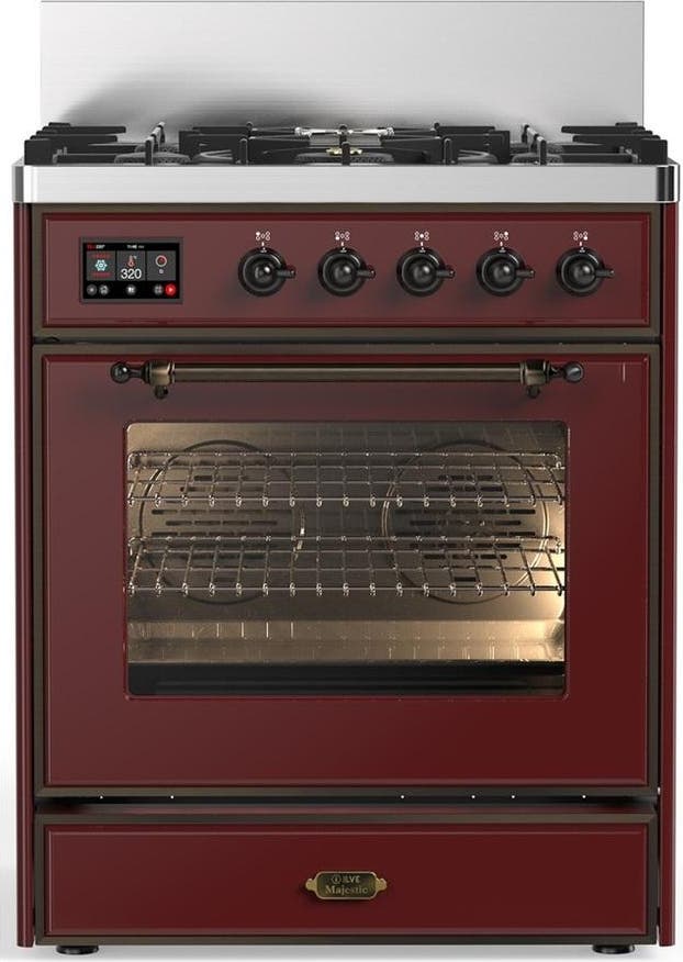 Burgundy With Burnished Trim, Natural Gas