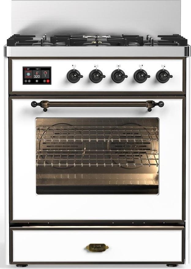 White With Burnished Trim, Natural Gas