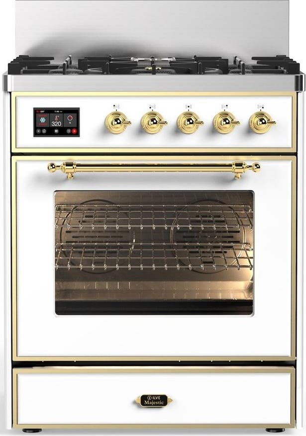 White With Brass Trim, Liquid Propane