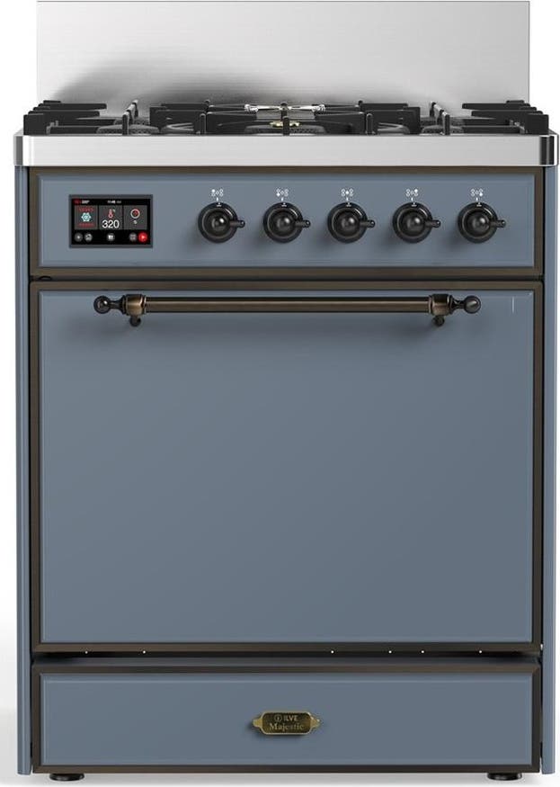 Blue Grey With Burnished Trim, Natural Gas