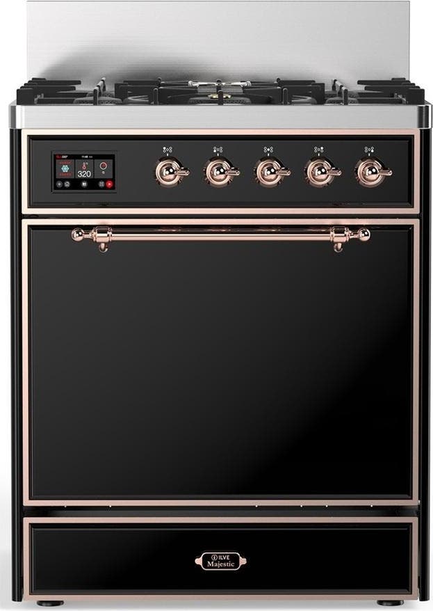 Glossy Black With Copper Trim, Liquid Propane