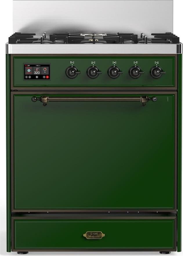 Emerald Green With Burnished Trim, Natural Gas