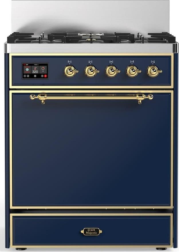 Midnight Blue With Brass Trim, Liquid Propane