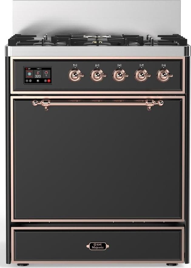 Matte Graphite With Copper Trim, Natural Gas