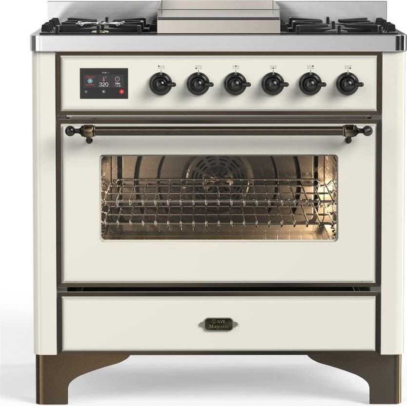 Antique White With Burnished Trim, Liquid Propane