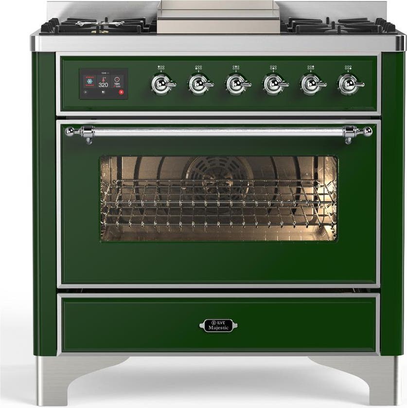 Emerald Green With Chrome Trim, Liquid Propane