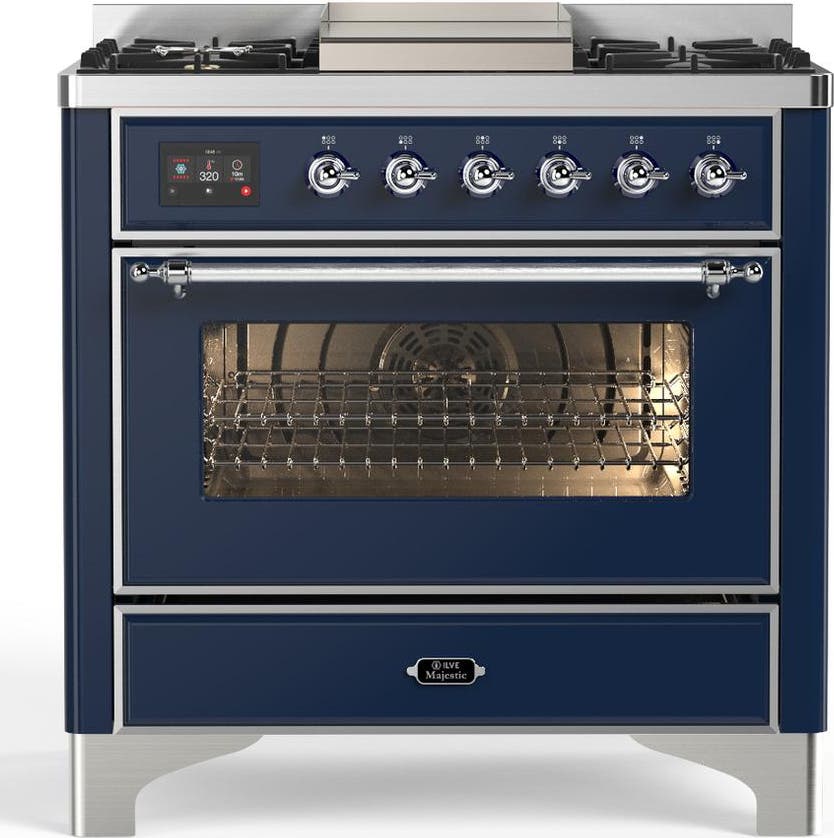 Midnight Blue With Chrome Trim, Natural Gas