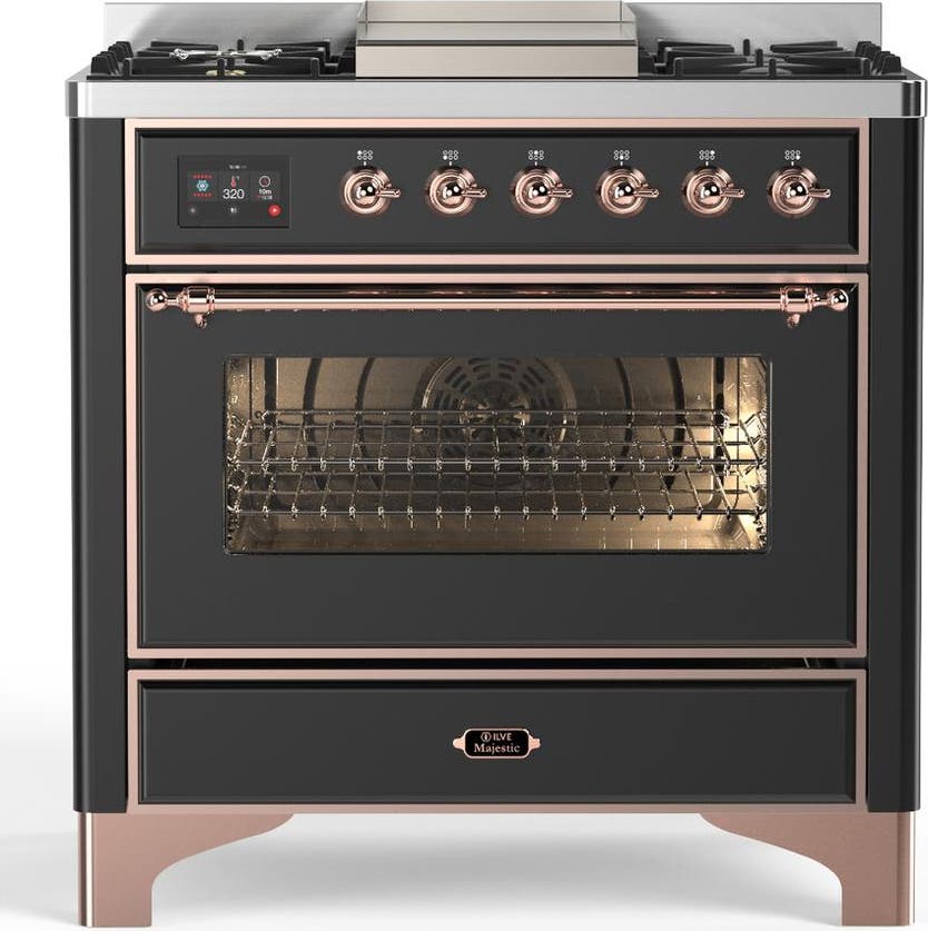 Matte Graphite With Copper Trim, Natural Gas