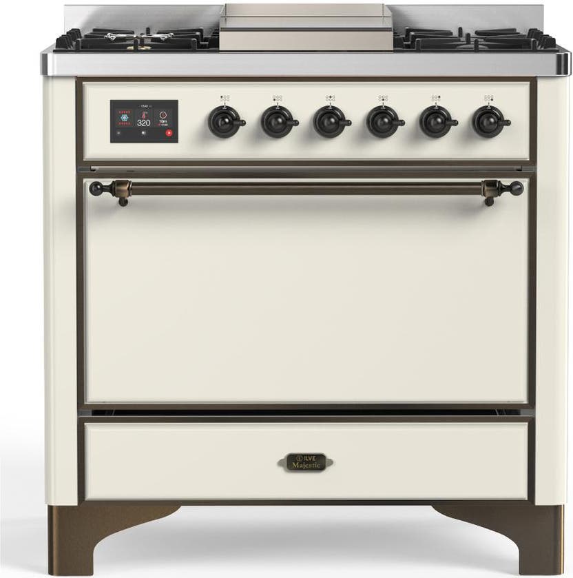 Antique White With Burnished Trim, Natural Gas