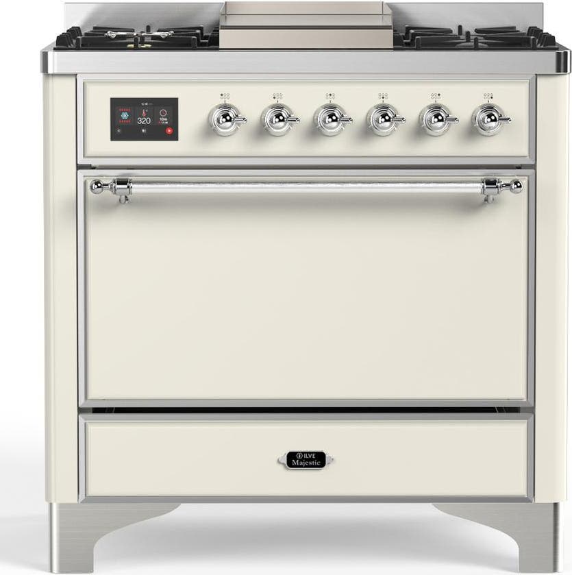Antique White With Chrome Trim, Liquid Propane
