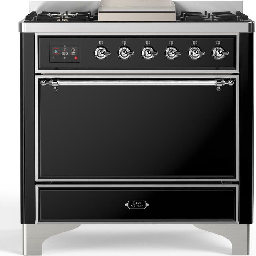 Glossy Black With Chrome Trim, Liquid Propane