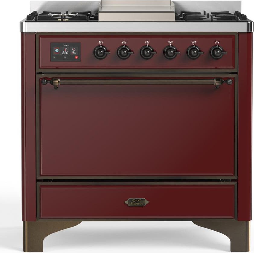 Burgundy With Burnished Trim, Natural Gas