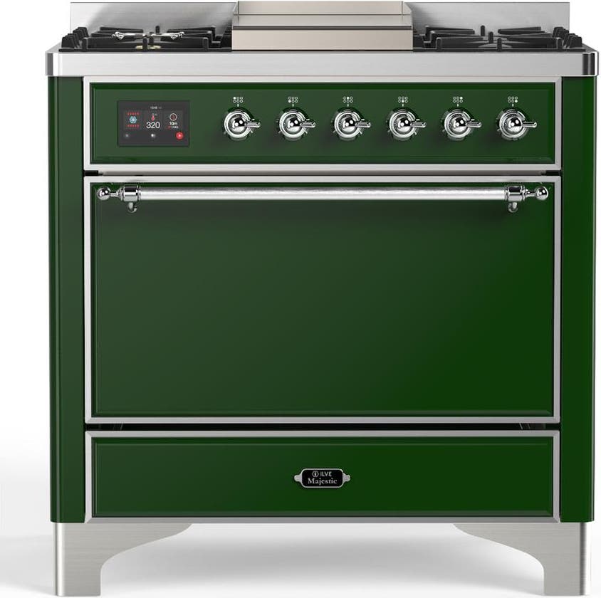 Emerald Green With Chrome Trim, Natural Gas