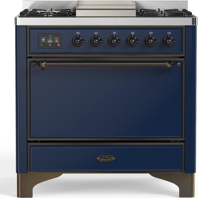 Midnight Blue With Burnished Trim, Natural Gas