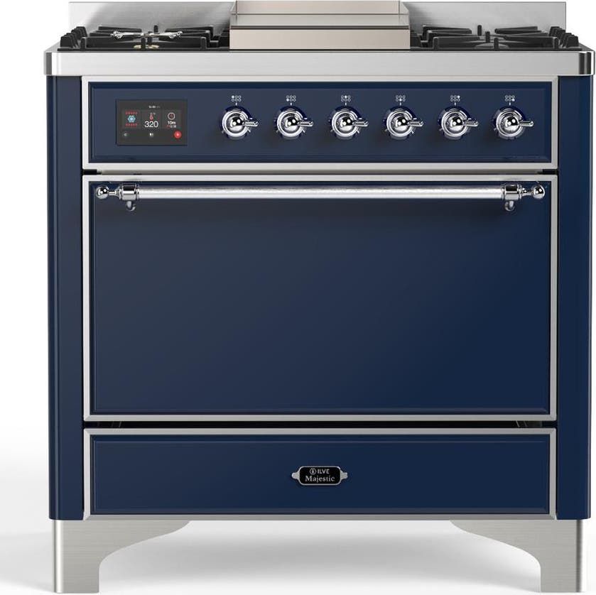 Midnight Blue With Chrome Trim, Natural Gas