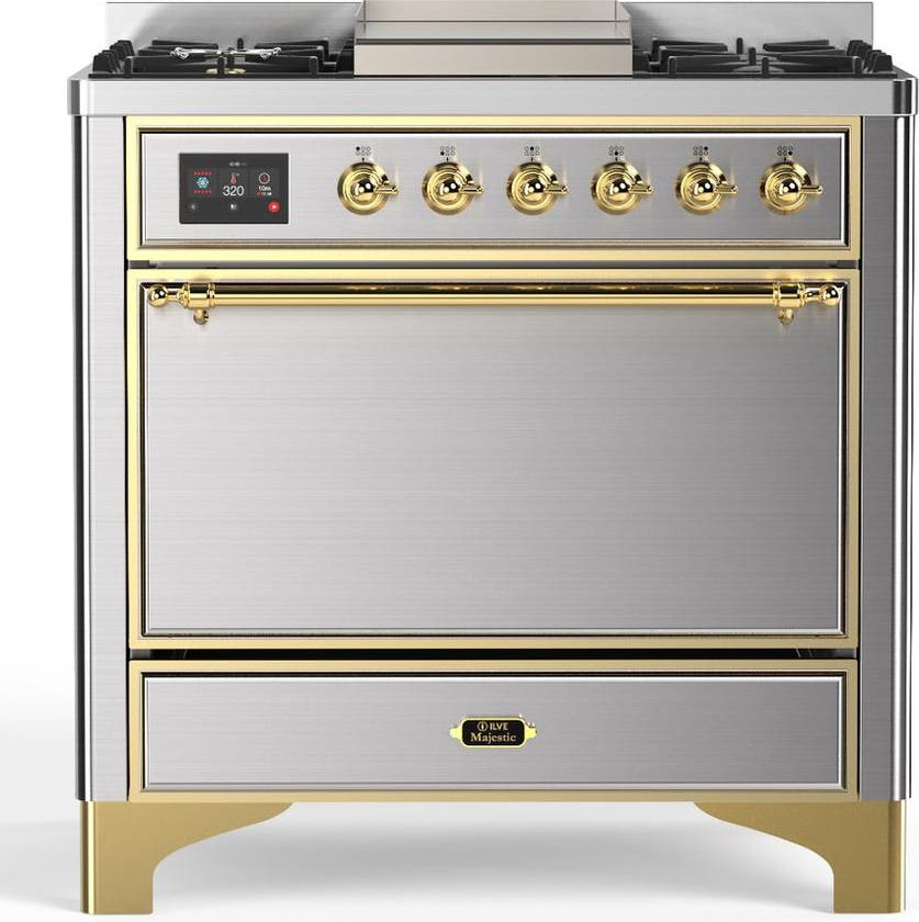 Stainless Steel With Brass Trim, Liquid Propane