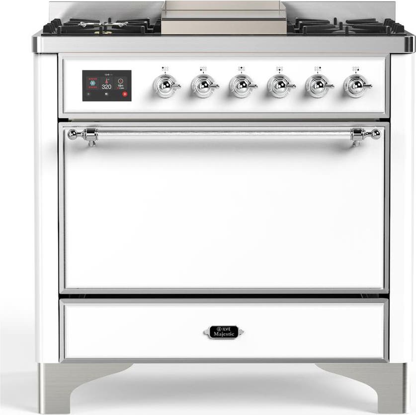 White With Chrome Trim, Natural Gas