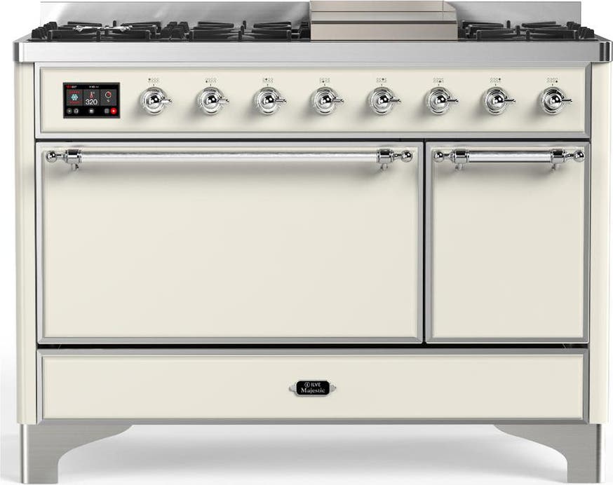 Antique White With Chrome Trim, Natural Gas