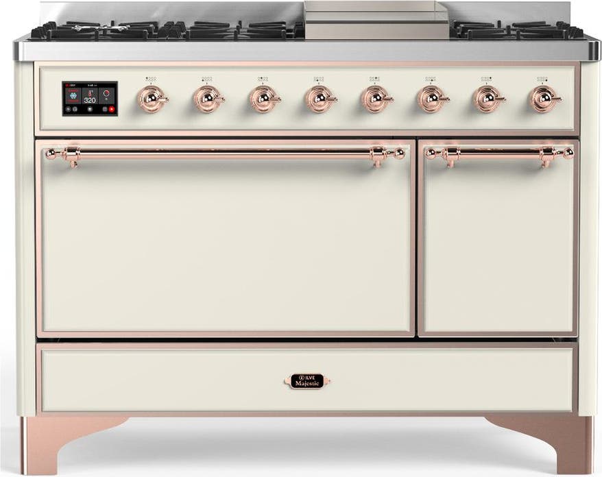Antique White With Copper Trim, Natural Gas