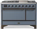 ILVE UM48F Majestic III 48 inch Dual Fuel Range with 8 Burners, Griddle