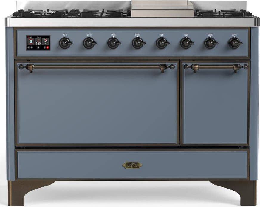 Blue Grey With Burnished Trim, Natural Gas