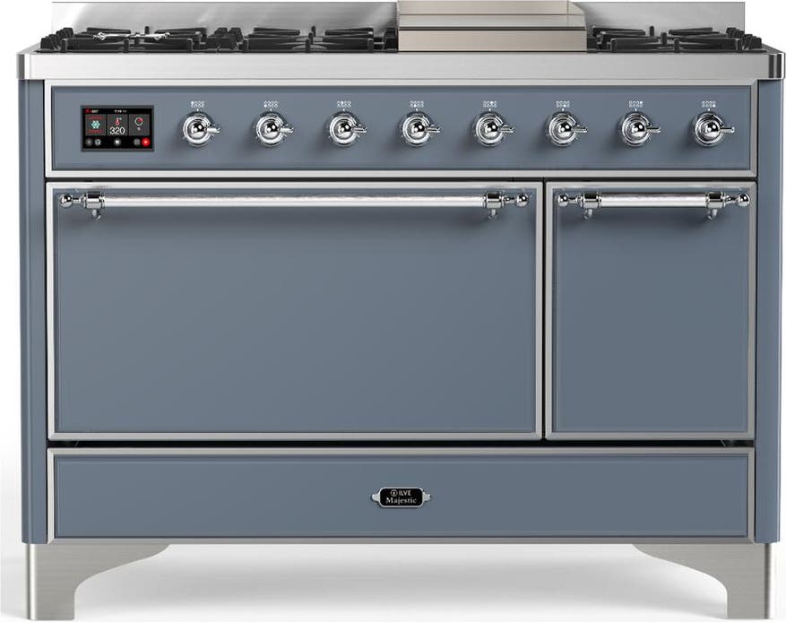 Blue Grey With Chrome Trim, Natural Gas