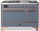 ILVE UM48F Majestic III 48 inch Dual Fuel Range with 8 Burners, Griddle