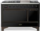ILVE UM48F Majestic III 48 inch Dual Fuel Range with 8 Burners, Griddle