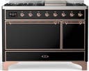 ILVE UM48F Majestic III 48 inch Dual Fuel Range with 8 Burners, Griddle