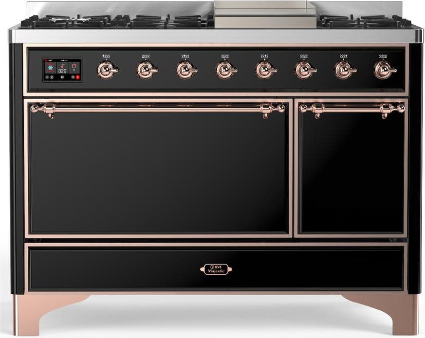 Glossy Black With Copper Trim, Liquid Propane