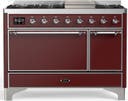 ILVE UM48F Majestic III 48 inch Dual Fuel Range with 8 Burners, Griddle