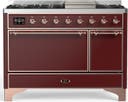 ILVE UM48F Majestic III 48 inch Dual Fuel Range with 8 Burners, Griddle