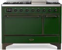 ILVE UM48F Majestic III 48 inch Dual Fuel Range with 8 Burners, Griddle