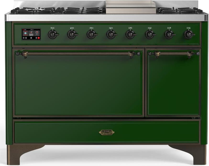 Emerald Green With Burnished Trim, Natural Gas