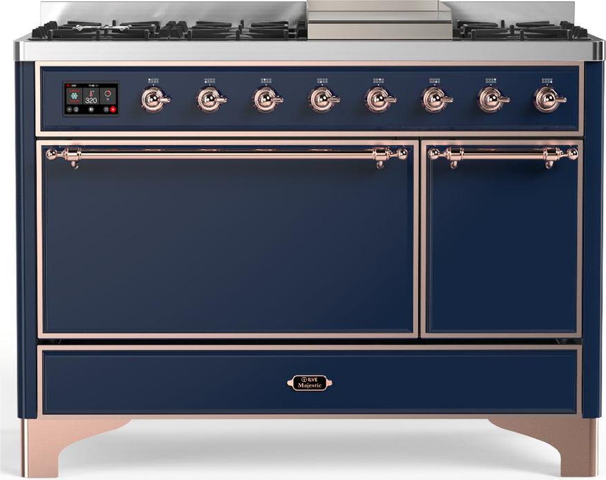 Midnight Blue With Copper Trim, Natural Gas