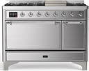 ILVE UM48F Majestic III 48 inch Dual Fuel Range with 8 Burners, Griddle