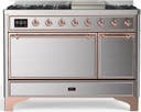 ILVE UM48F Majestic III 48 inch Dual Fuel Range with 8 Burners, Griddle