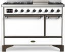 ILVE UM48F Majestic III 48 inch Dual Fuel Range with 8 Burners, Griddle