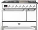 ILVE UM48F Majestic III 48 inch Dual Fuel Range with 8 Burners, Griddle